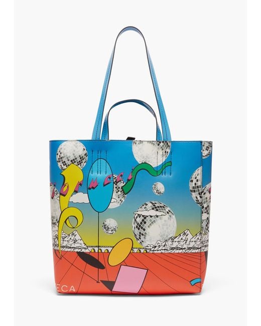 Fiorucci Blue Discoteca Shopper Bag Multi