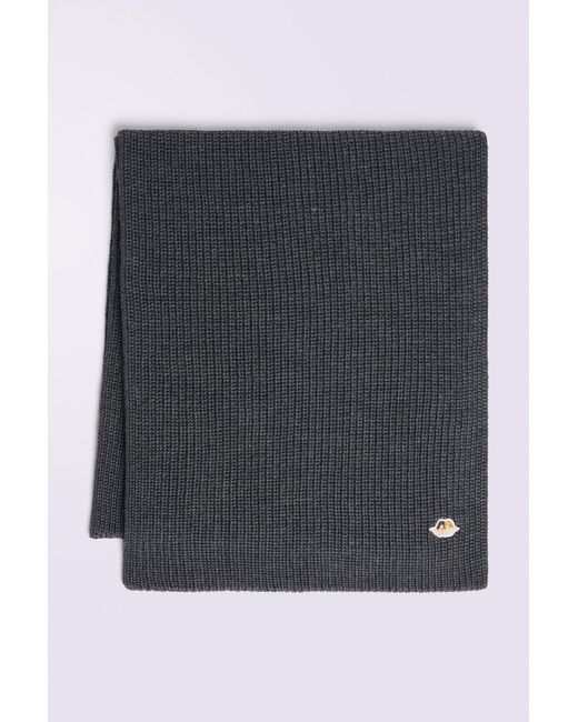 Fiorucci Gray Angels Patch Scarf