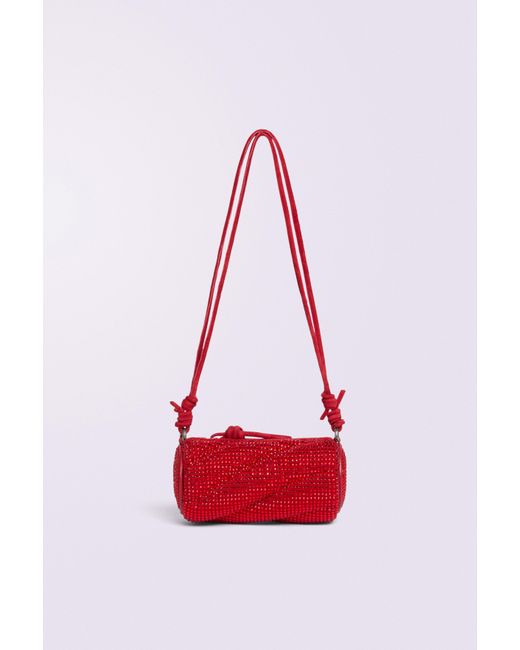 Fiorucci Red Mella Rhinestone Micro Bag