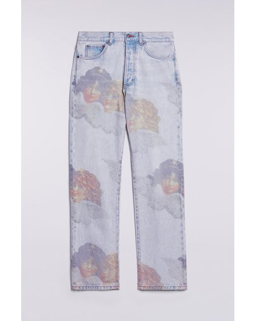 Fiorucci White Angels Straight Fit Jeans Bleach