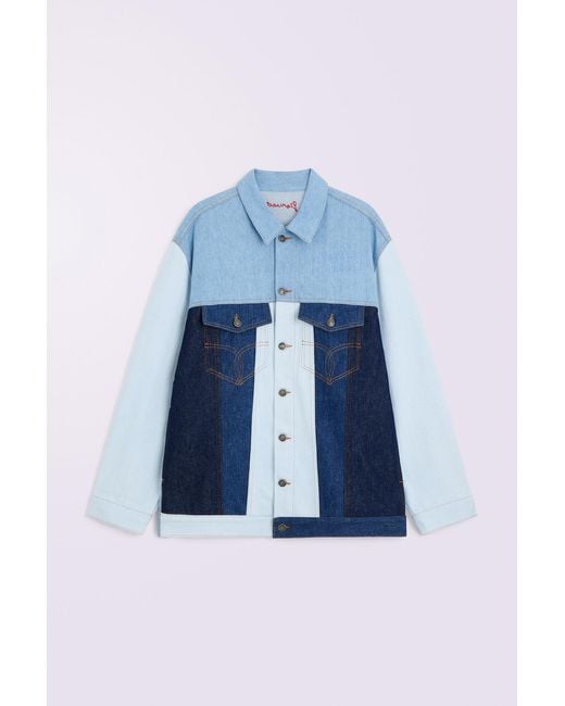 Fiorucci Blue Cupid Denim Jacket Multi for men