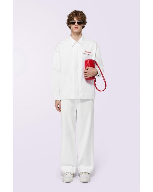 Fiorucci White Candy Logo Trousers for men