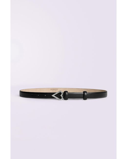 Fiorucci Multicolor Heart Leather Belt