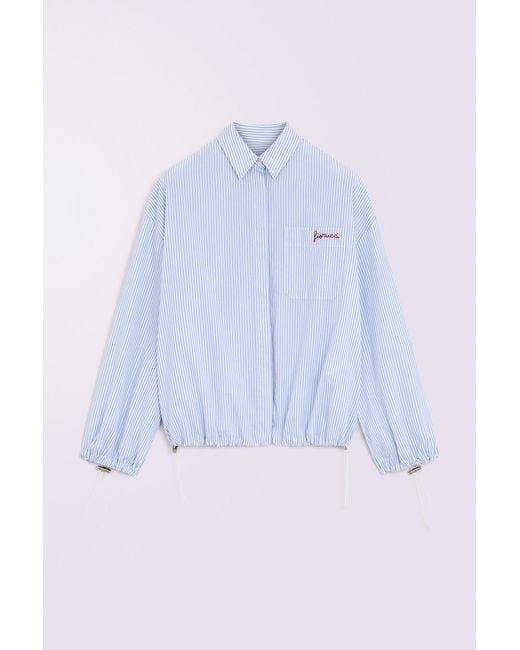 Fiorucci White Embroidered Stripe Shirt