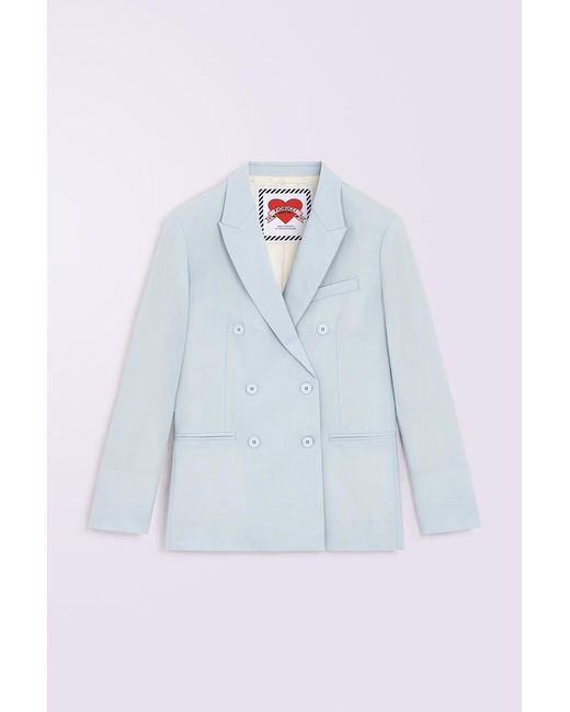Fiorucci Blue Double Breasted Blazer