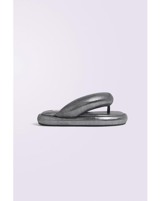 Fiorucci Multicolor Metallic Fluff Flops