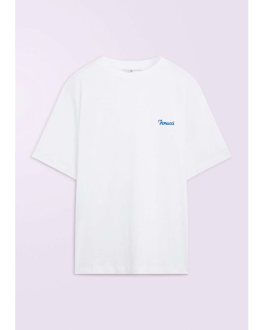 Fiorucci White Cursive Logo Regular T-Shirt