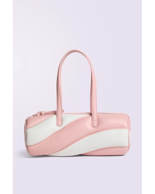 Fiorucci Pink Mella Leather Baguette Bag Multi