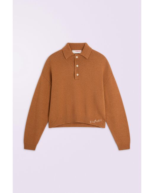 Fiorucci Embroidered Knit Polo Jumper