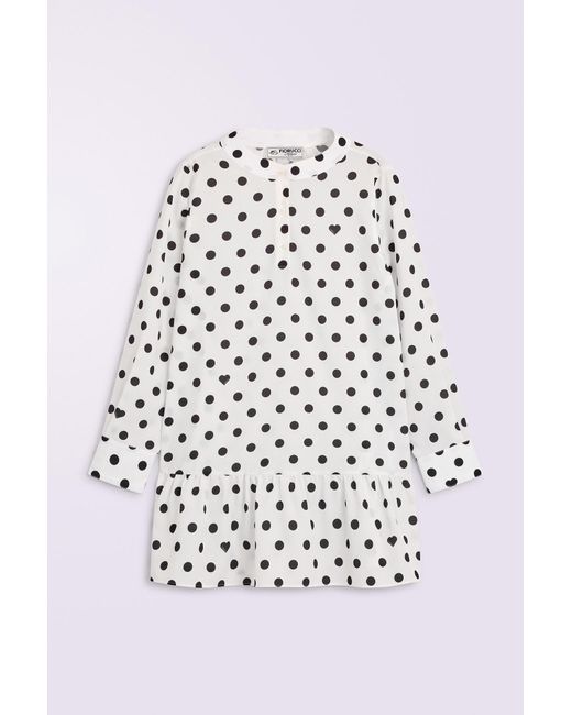 Fiorucci Red Polka Dot Crepe De Chine Ruffled Mini Dress