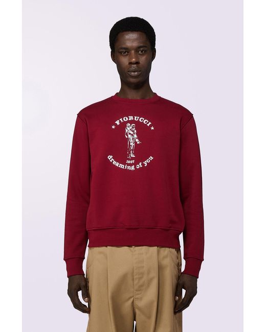 Fiorucci Red Dreaming Of You Sweatshirt for men