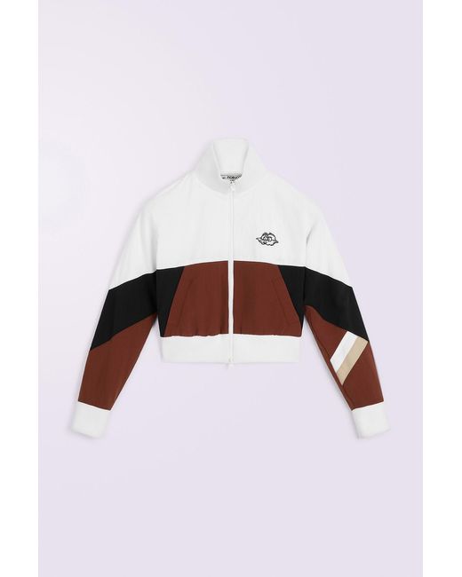 Fiorucci Red Angels Embroidery Cropped Track Jacket