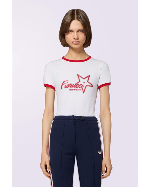 Fiorucci White Ultra Team Glitter Star Logo Baby T-Shirt