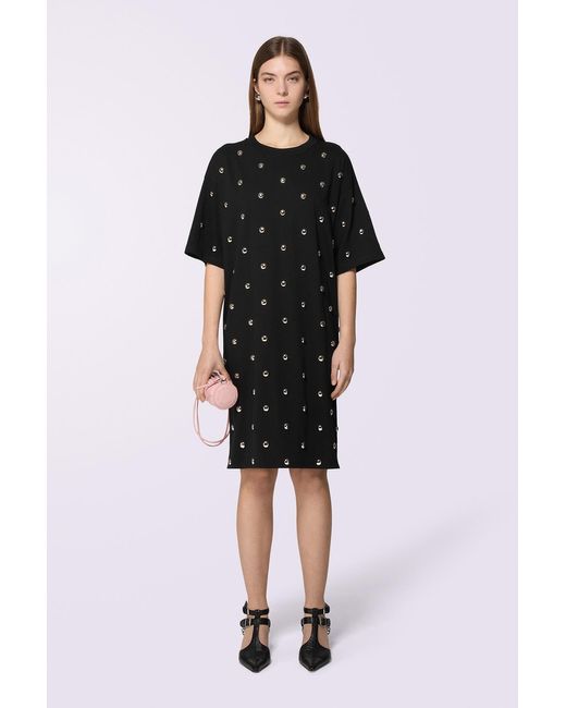 Fiorucci Black Stud Midi T-Dress