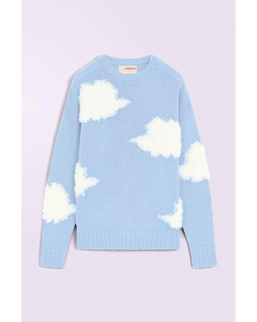 Fiorucci Red Angels Clouds Knit Jumper