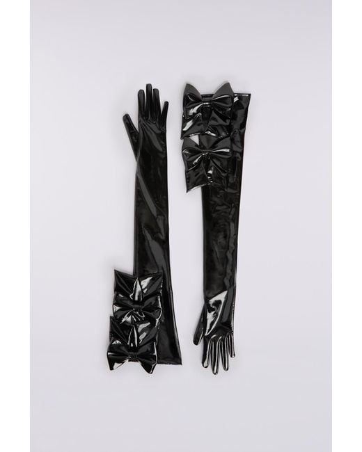Fiorucci Black Bow Gloves