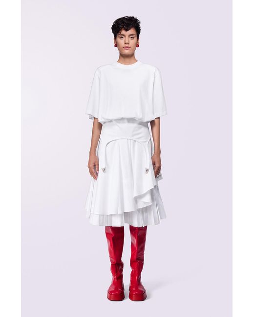 Fiorucci Embroidered Midi Skirt