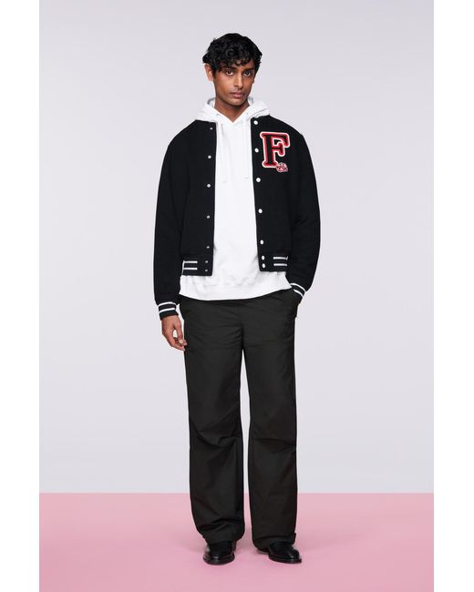 Fiorucci Blue Varsity Patch Jacket for men