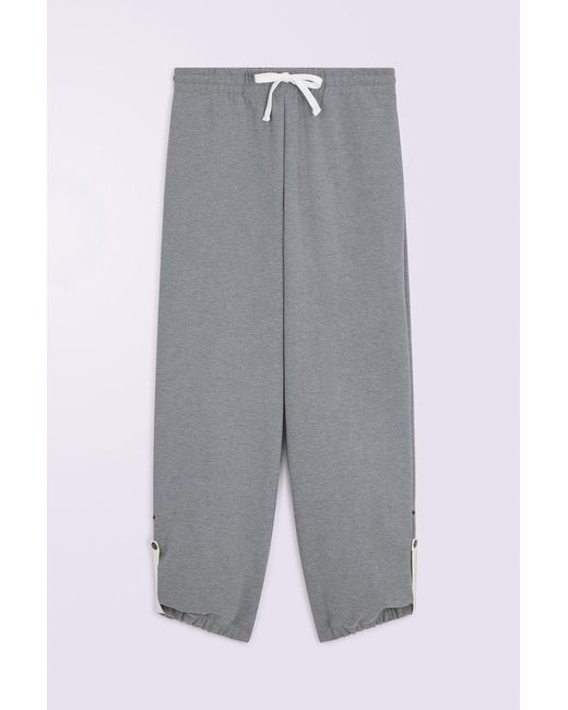 Fiorucci Gray Cupid Embroidered Sweatpants