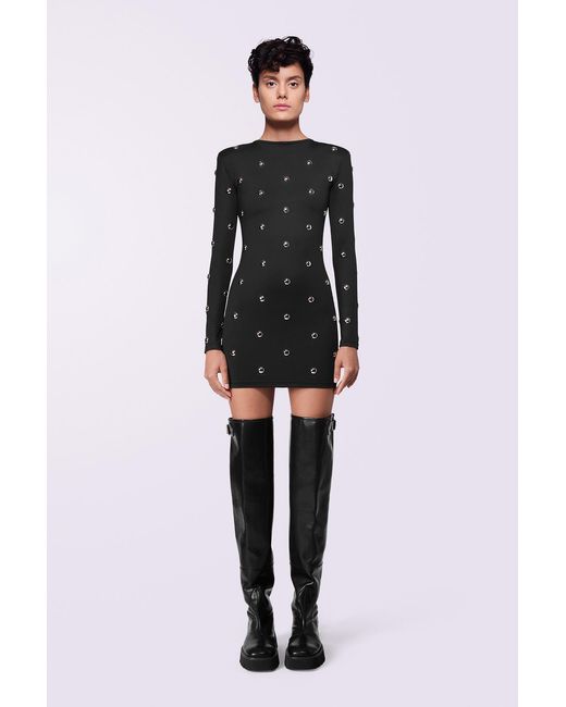Fiorucci Black Stud Mini Dress