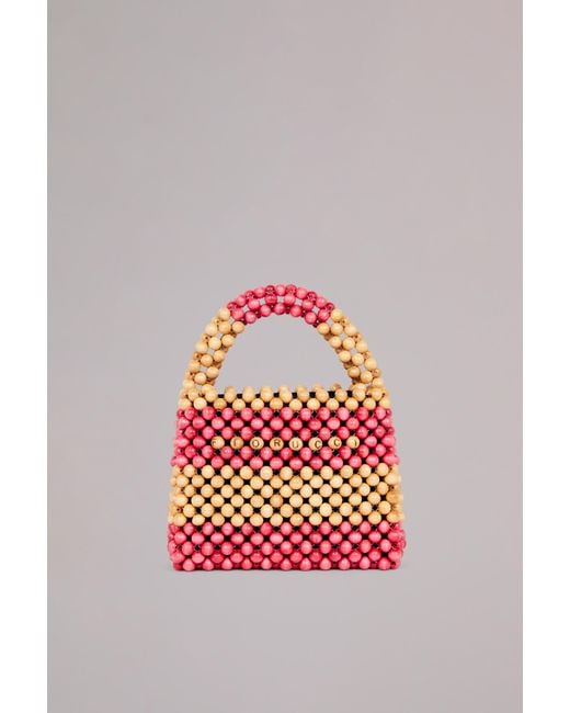 Fiorucci Pink Beaded Handbag