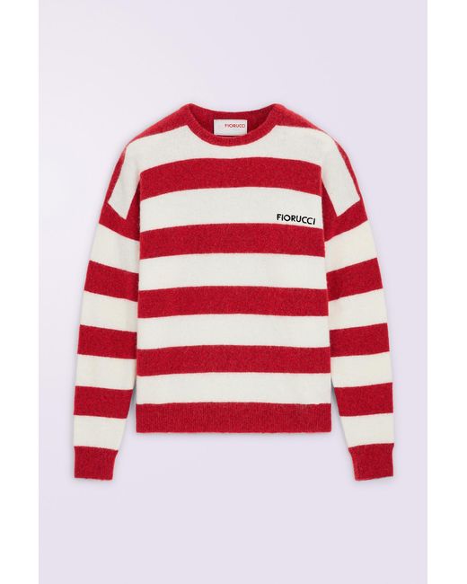 Fiorucci Red Stripe Knit Jumper