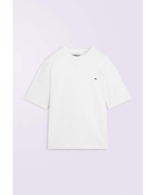 Fiorucci White Angels Patch Relaxed T-Shirt for men