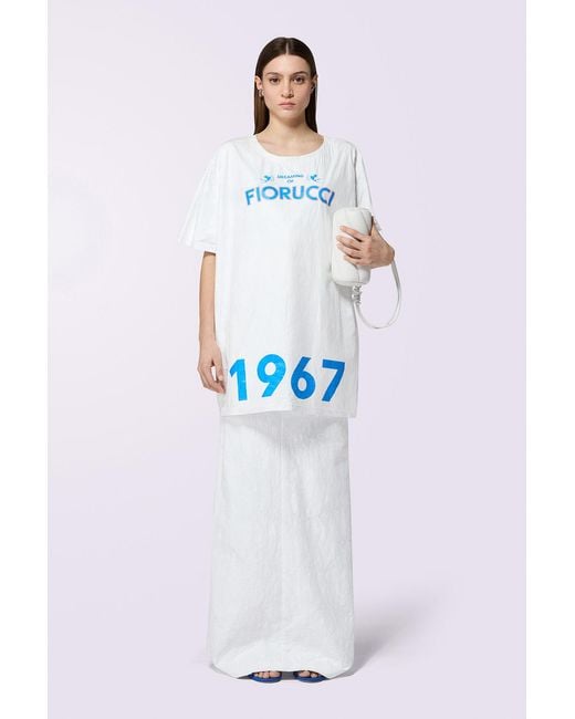 Fiorucci White Dreaming 1967 Mini T-Dress