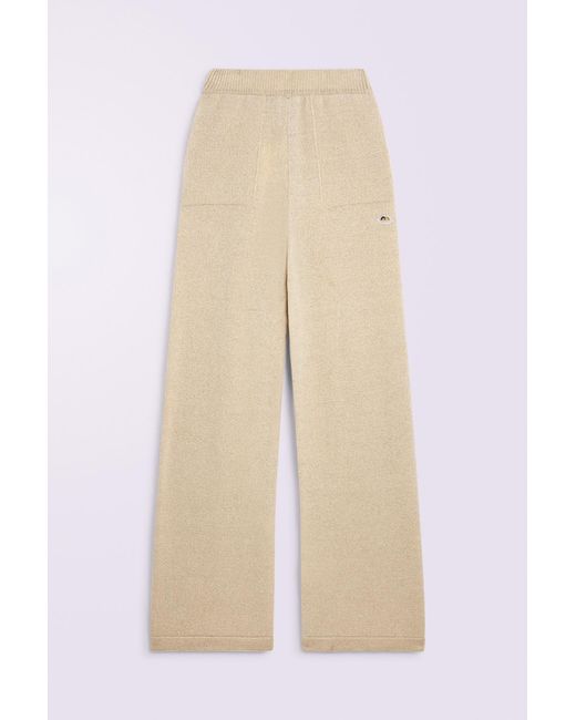 Fiorucci Natural Angels Patch Knit Trousers for men