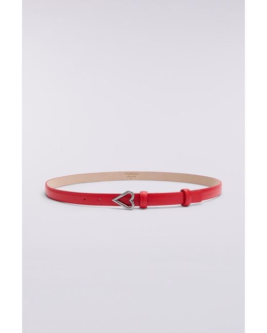 Fiorucci Red Heart Leather Belt