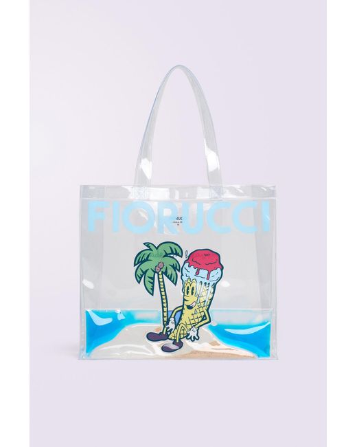 Fiorucci White Ice Cream Tote Bag Multi