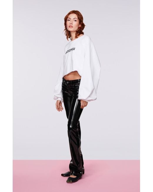 Fiorucci Vinyl Bootcut Trousers Lyst UK