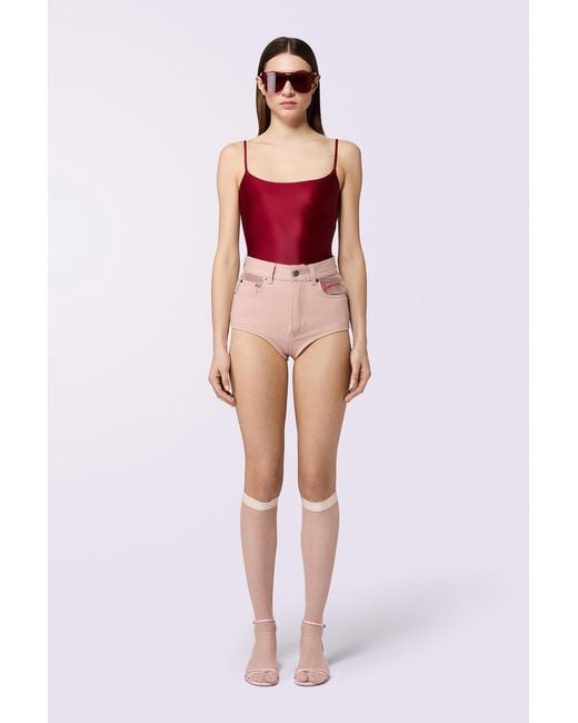 Fiorucci Red Strappy Bodysuit