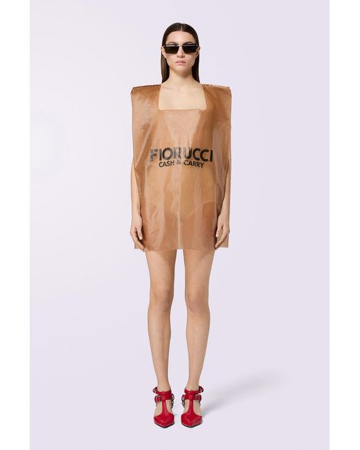 Fiorucci White Cash And Carry Mini Dress