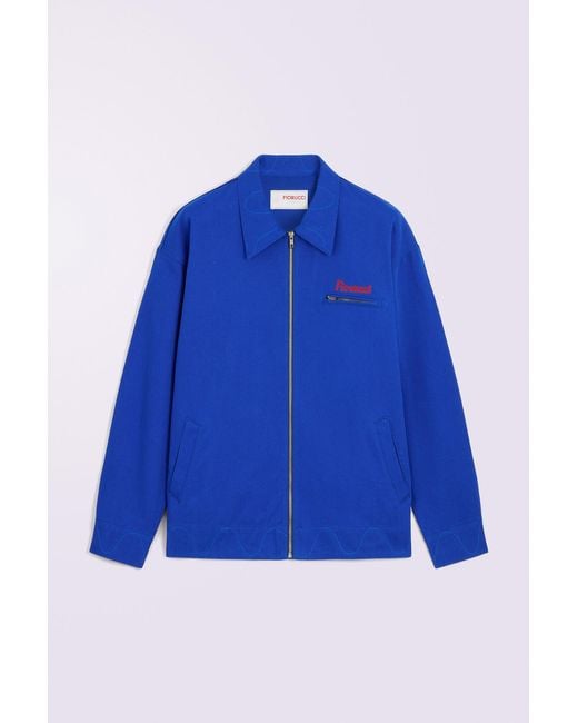 Fiorucci Blue Candy Logo Jacket for men