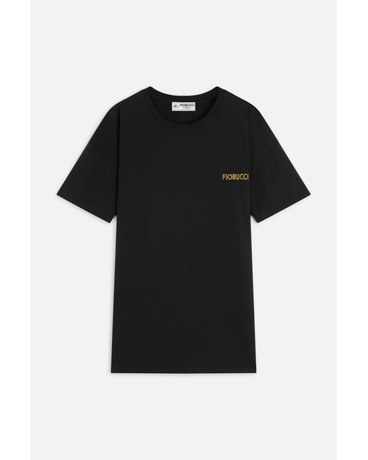 Fiorucci Black Rock Cupid Print T-Shirt Dress
