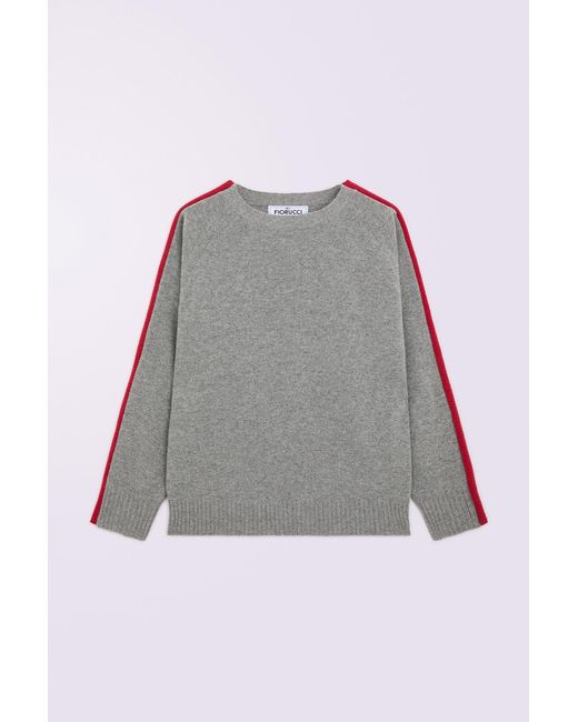 Fiorucci Gray Puff Knit Jumper