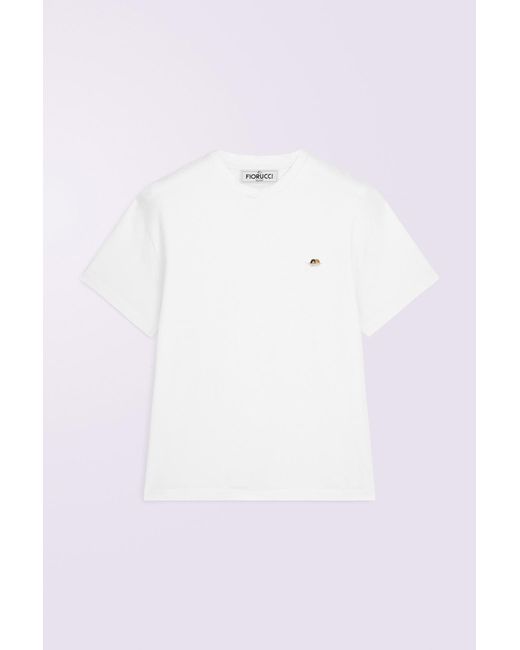 Fiorucci White Angels Patch Relaxed T-Shirt