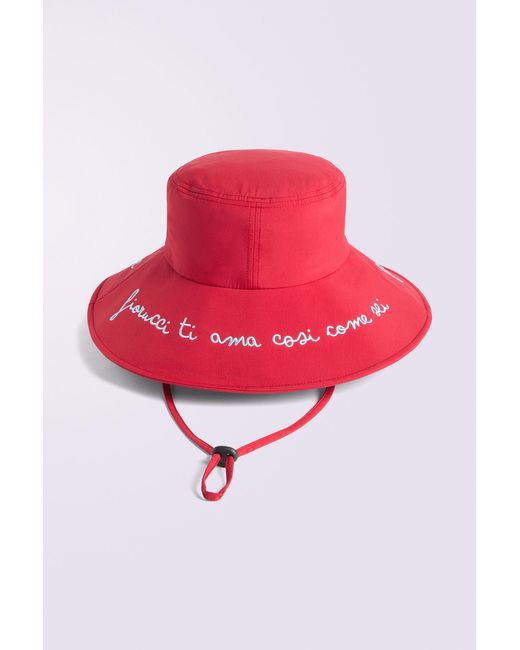 Fiorucci Embroidered Bucket Hat