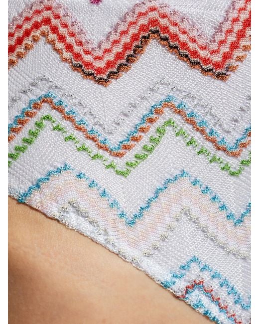 Missoni White Zigzag-pattern Bikini