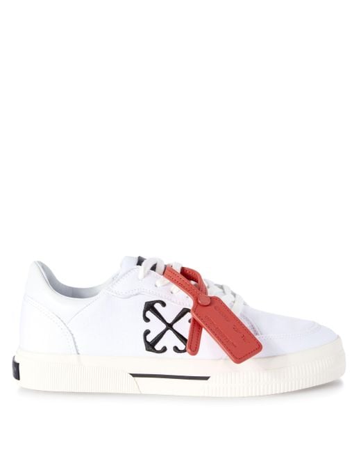Off-White c/o Virgil Abloh White New Low Vulcanized Canvas Sneakers