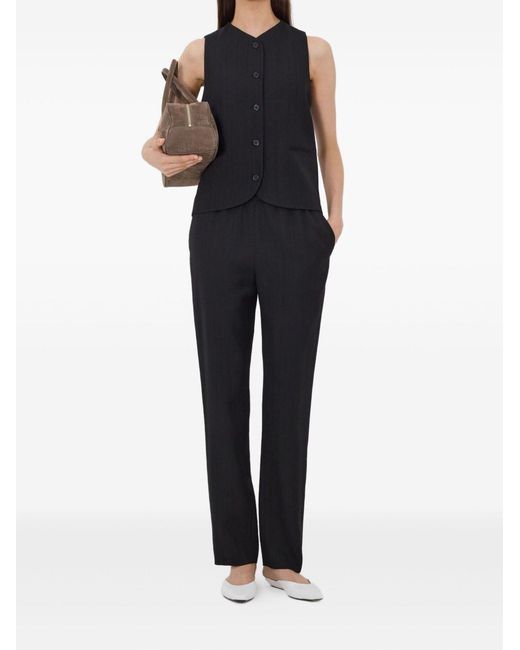 Loulou de Saison Black Paco Tailored Waistcoat