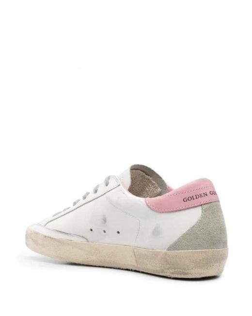 Golden Goose Deluxe Brand White Super-star Distressed Low-top Sneakers
