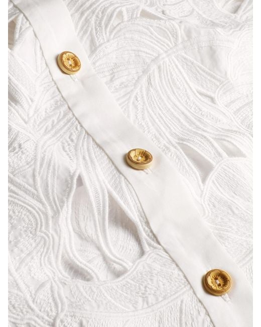 Zimmermann Pink Tailored Fit Button-Up Shirt Size 0