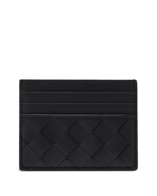 Bottega Veneta Black Intrecciato Cardholder for men