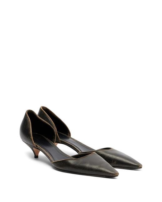The Row Black Liisa Kitten D'orsay Pumps