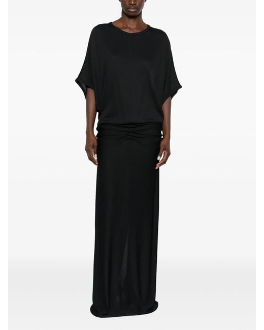 The Row Black Delyra Maxi Dress