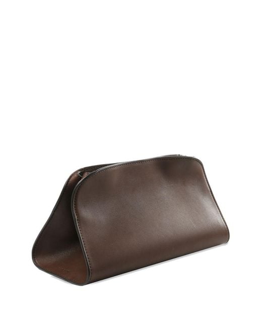 The Row Brown Peggy Clutch