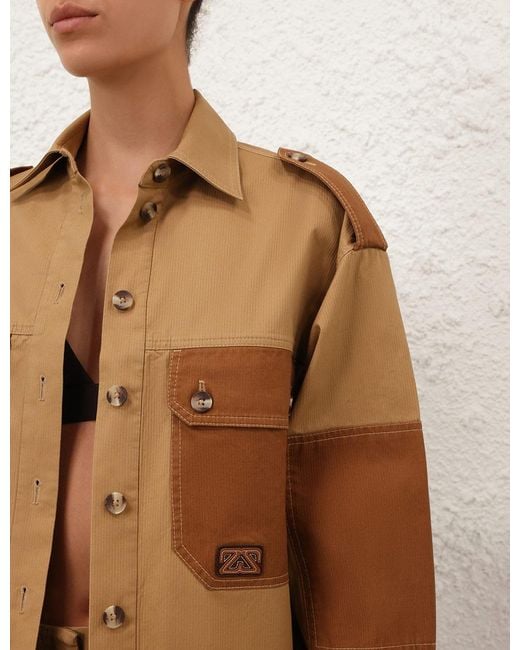 Zimmermann Brown Aster Shirt