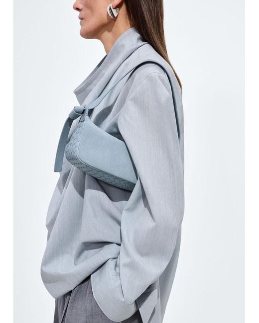 Bottega Veneta Blue Nodo Shoulder Bag